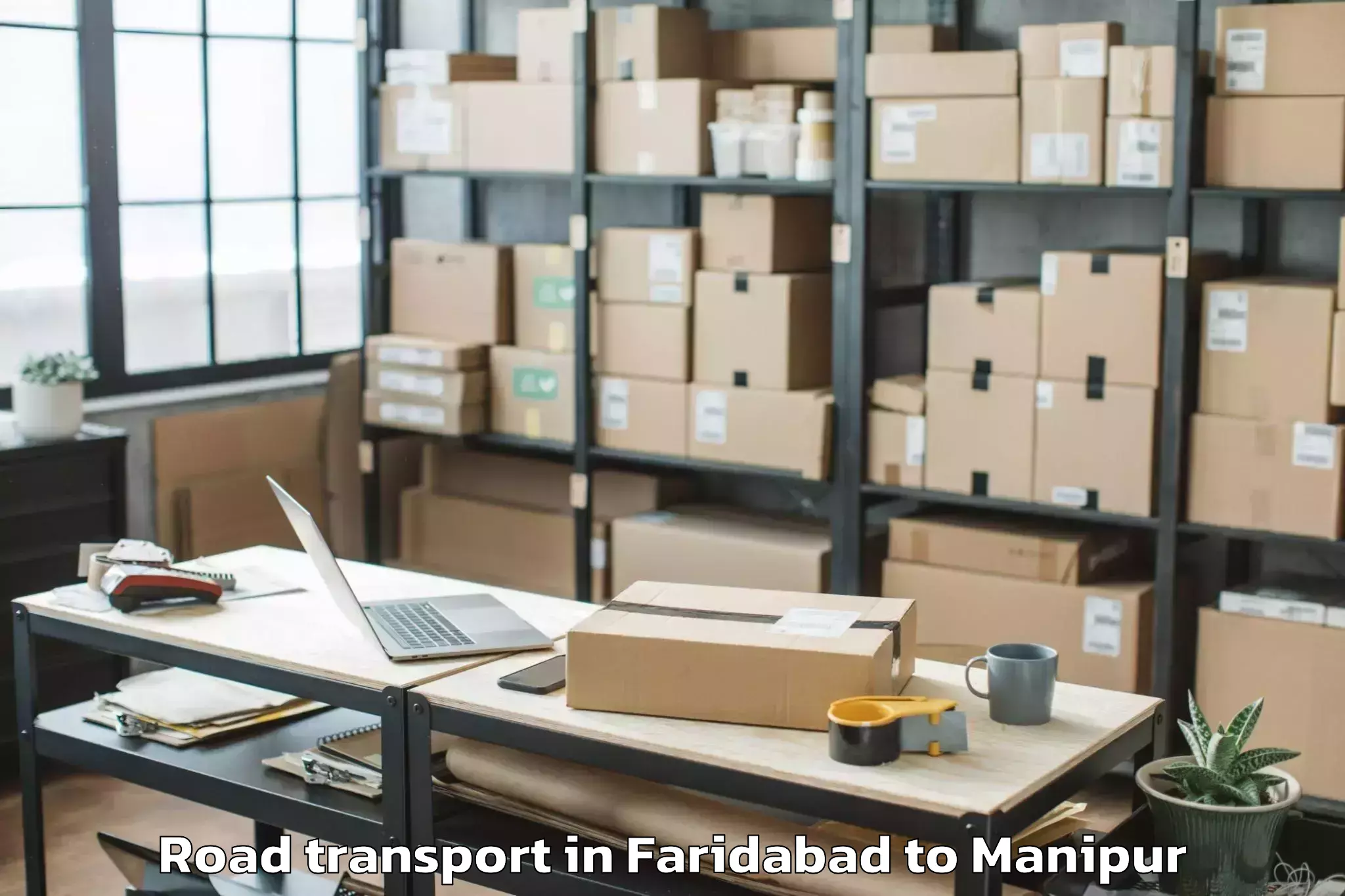 Book Your Faridabad to Porompat Road Transport Today